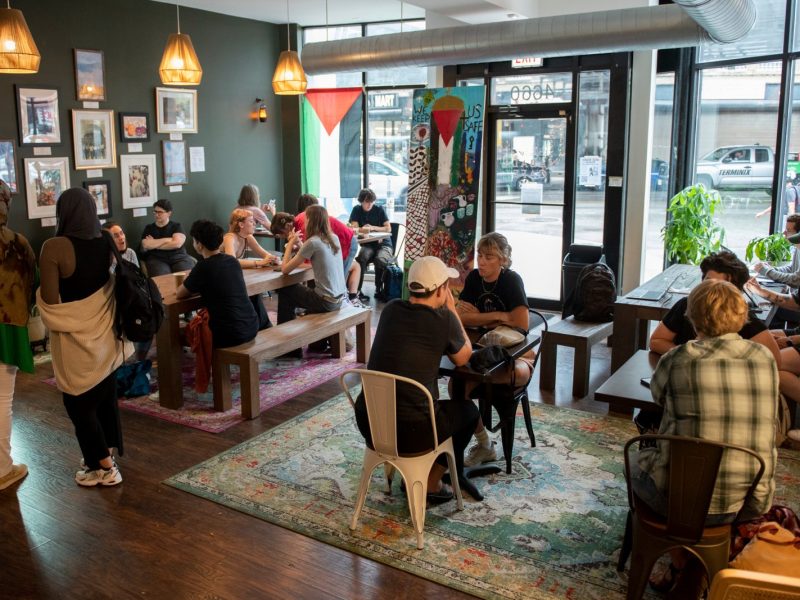 A Sunday afternoon at Nabala Cafe in the Uptown neighborhood of Chicago. Photo by Steel Brooks