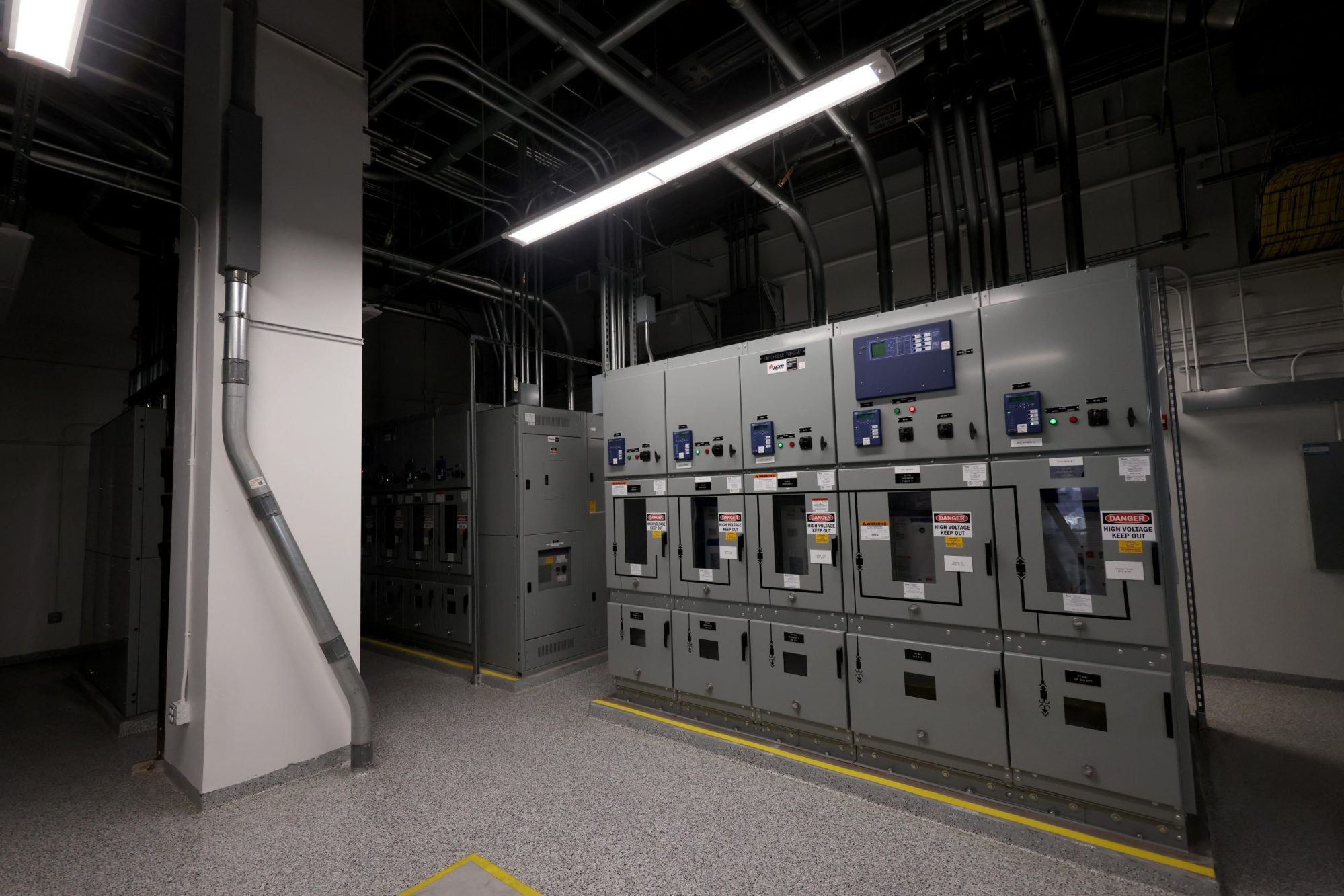 Transfer switches take up space at One Wilshire, a high-rise office building that has been almost entirely converted into a server farm or data center in downtown Los Angeles on September 10, 2024. Genaro Molina/Los Angeles Times via Getty Images