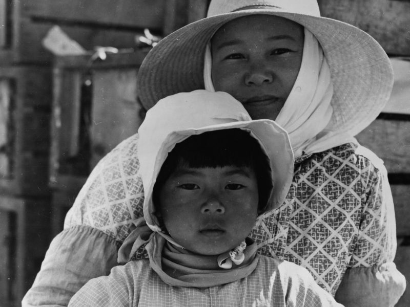 American Japanese mother and daughter, agricultural workers near Guadalupe, California by Dorothea Lange 1895-1965, dated 19370101. Universal Images Group via Getty Images