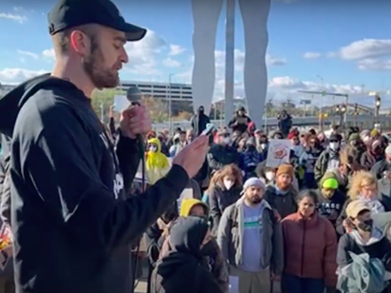 Pro-Palestine activists in Baltimore demand immediate ceasefire