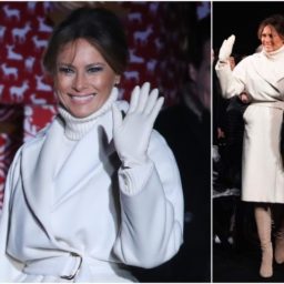 Fashion Notes: Melania Trump Ready for White Christmas in Max Mara Coat, Leather Gloves