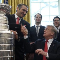 Donald Trump Welcomes Washington Capitals to the White House to Celebrate Stanley Cup Victory