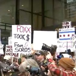 Watch — Chicago Police Union Protest Jussie Smollett Case: ‘Foxx Must Go!’