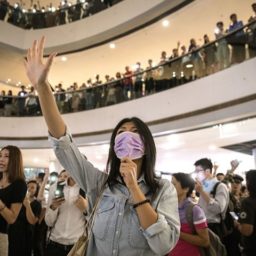 Hundreds Flood Hong Kong Shopping Mall for First Post-Coronavirus Protest