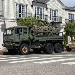 PHOTOS: National Guard Deploys, Los Angeles Boards Up Ahead of Riots