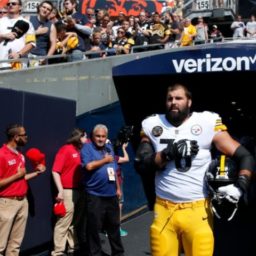 Steelers’ Alejandro Villanueva Defies Team’s Social Justice Plan, Honors Military Hero on Helmet