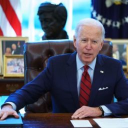 Joe Biden Ditches Mask Precedent in the Oval Office