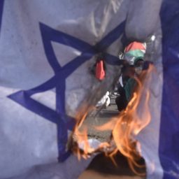 Anti-Israel Activists in NYC Marked July 4 by Burning, Spitting on American, Israeli Flags